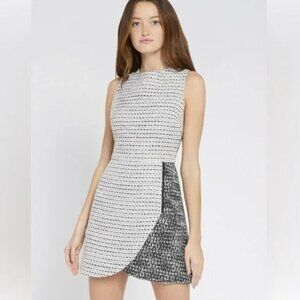 Alice + Olivia Sally Side-Zip Tweed Mini Dress (sz 8)